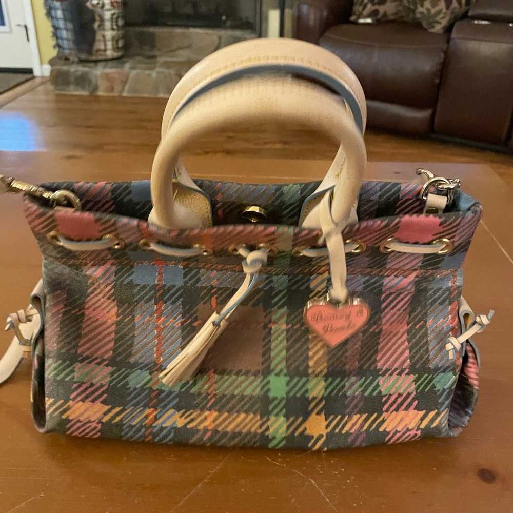Dooney & Bourke Multicolor Plaid Satchel